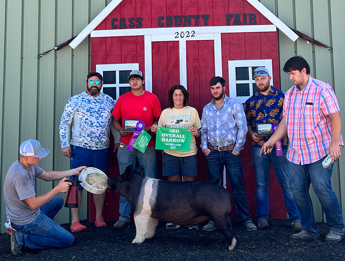 Champion Crossbred and 3rd Overall<br />
2022 Cass County