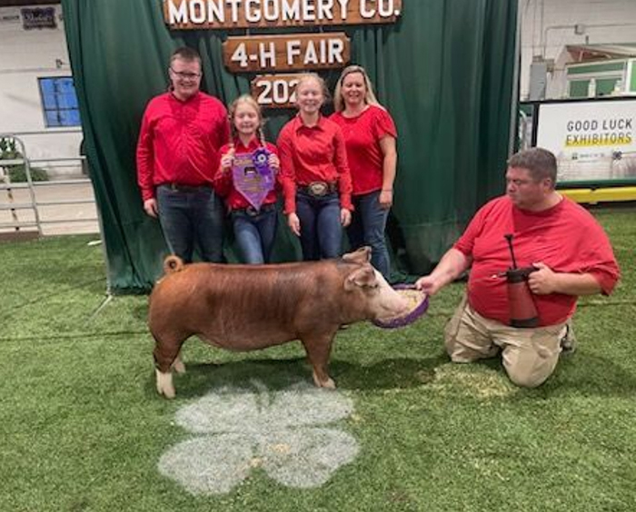 5th Overall Hereford Gilt<br />
2023 Montgomery County Fair