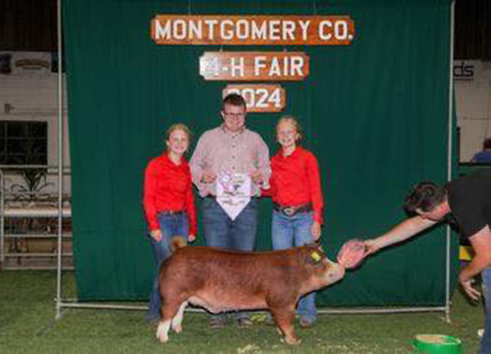 Reserve Champion Hereford Barrow<br />
2024 Montgomery County Fair