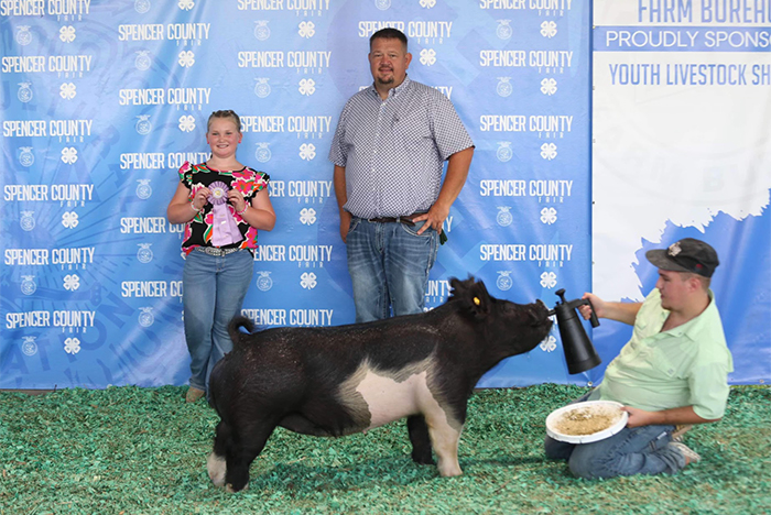 Reserve Champion Crossbred<br />
2024 Spencer County Kentucky 